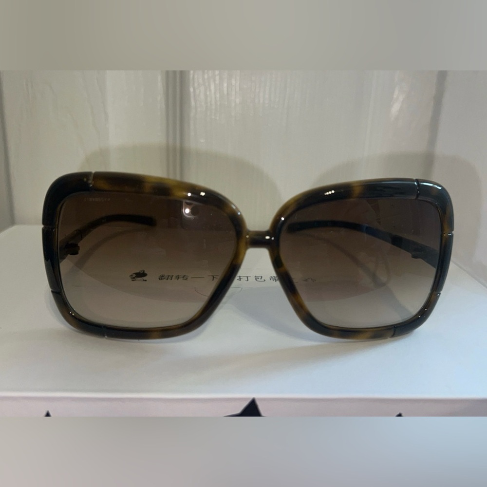 Burberry Women’s Brown Plastic Frame Sunglasses